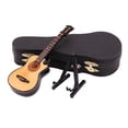 thumbnail image 2 of Classcial Guitar with Stand And Case kids children toy for Desktop Accessories - Wood color B, 8cm, 2 of 8