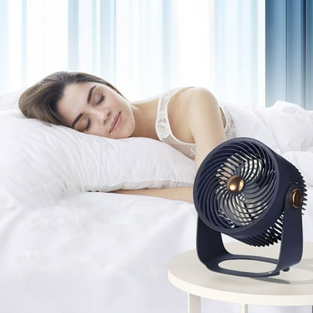 

atinetok Table Fan Hanging Fan-use USB Desk Fan Fan Portable 3Speeds Desktop Table Fan Plug In Power Fan Rotation Strong Wind Quiet Small Fan For Home for Home Garden Patio Fence Balcony Deals