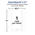 thumbnail image 5 of Avery Matte White Rectangle Cards, 6" x 11", 50ct, 5 of 8