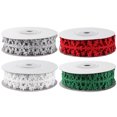 thumbnail image 4 of Eease 4 Rolls Snowflake Trim Ribbon for DIY Crafts & Decor, 4 of 5