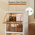 thumbnail image 5 of Armoire à Chaussures Pliable à 4 Niveaux avec Portes Magnétiques et Roues, 5 of 5
