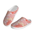 thumbnail image 2 of Lsque Corals Pattern Womens Comfort Cotton on Scuff With Memory Foam and Anti-skid Sole Slipper-40/41, 2 of 7