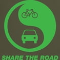 thumbnail image 3 of CafePress - SHARE THE ROAD Dark T Shirt - Men's Classic Graphic Cotton T-Shirt, 3 of 4