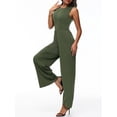 thumbnail image 7 of Vine Women Jumpsuits One Piece Jumpsuits for Women Dressy Casual Outfits Sleeveless Mock Neck Wide Leg Jumpsuits With Pockets S-2XL, 7 of 7