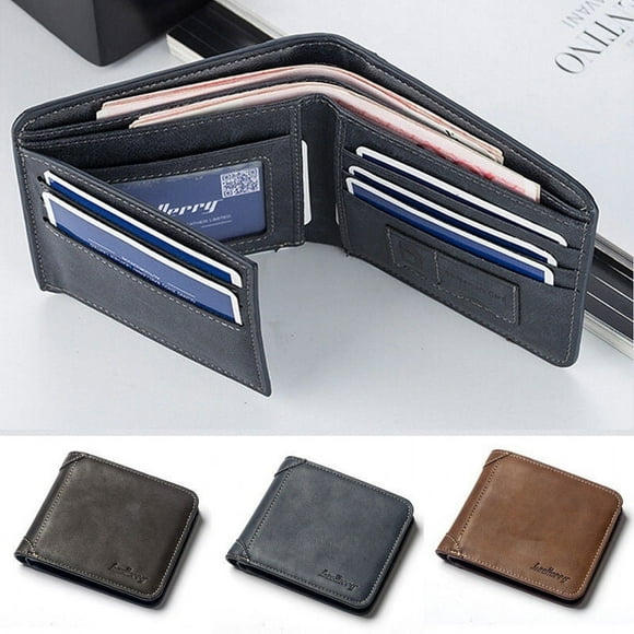 Portefeuille de Poche à Deux Volets pour Hommes d'Affaires de Mode ID Porte-Monnaie de Carte de Crédit Wallet Nouveau