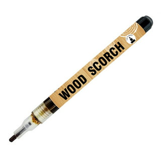Scorch Marker Woodburning Pen Tool with Foam Tip and Brush, Non