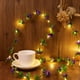 thumbnail image 4 of Luces de cadena de flores de glicinia LED | Cable de cobre operado por batería de 86.61in | Ratán de plástico blanco cálido | Guirnalda decorativa interior y exterior para decoración navideña de, 4 of 6