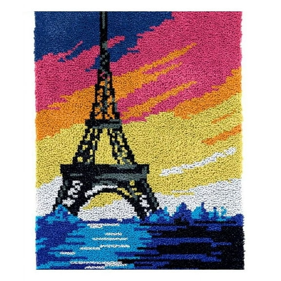 Rug Making Latch Hooking Kit | Paris Sunset (3 sizes available)