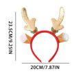 thumbnail image 2 of Friday Deals! Generics Hot Christmas Headband Santa Party Decor Double Hair Clasp Hoop, 2 of 2