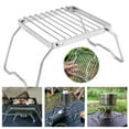 thumbnail image 2 of SIEYIO Folding Campfire Grill Stove Stand Stainless Steel Camp Fire Cooking Racks Grill Stove Stand for Outdoor Campings Hiking, 2 of 10