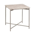 thumbnail image 6 of Pemberly Row Large Stone Top Nesting Table with a Silver Metal Base, 6 of 7