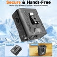 thumbnail image 5 of 20000mAh Portable Waist Fan, Clip-On Wearable Belt Fan with 5-Speed 20000RPM Mot, 5 of 8