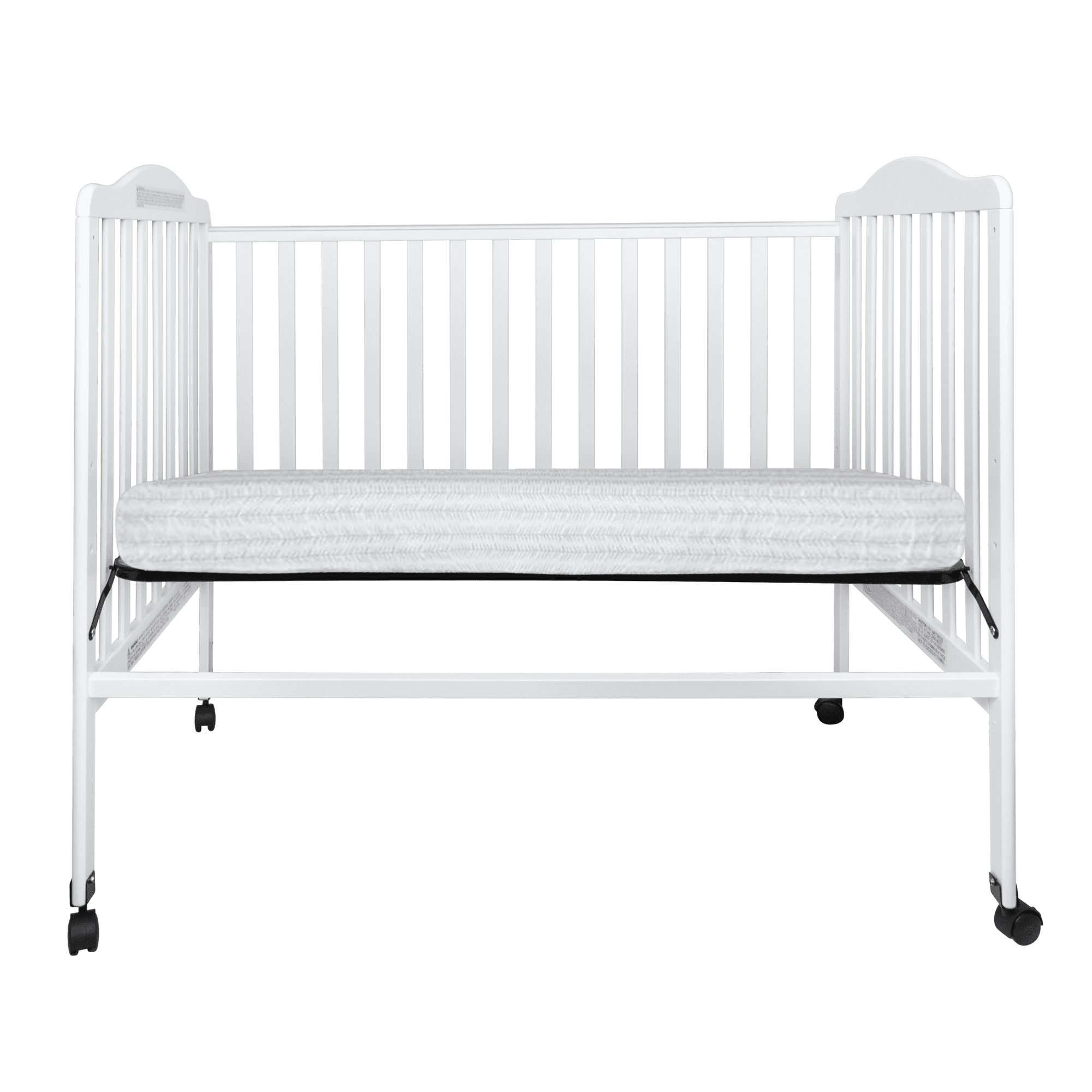 Fizzy Baby 2-in-1 Convertible Full-size crib converts to adult bed. 3 level mattress board- White