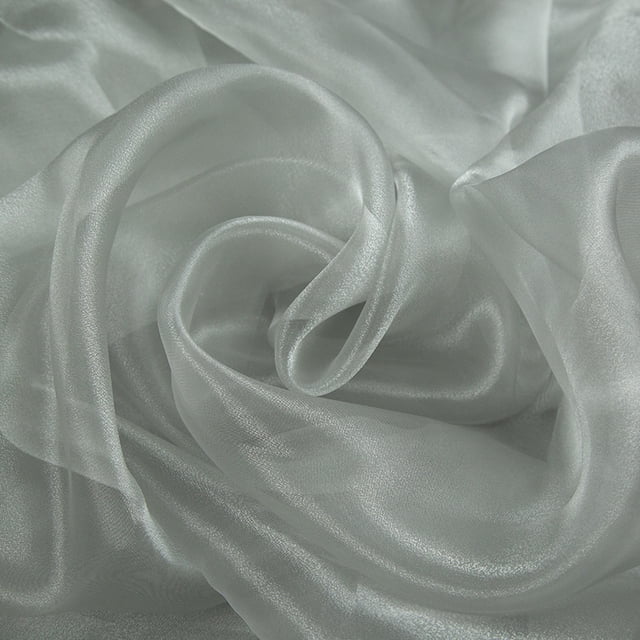 XmhyTop-A Tela de tul de 100 x 145 cm, 1 pieza, tela decorativa para manualidades, organza transparente, ideal para decoración de eventos temáticos y proyectos de bricolaje, color gris claro.