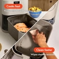 thumbnail image 4 of Air Fryer, Fits-anywhere Kitchenware, Ceramic Nonstick Coating, Adjustable Temperature, 6 Preset Cooking Options, 60 Min Auto Shutoff w Audible Tone, 5lb Capacity, 4 of 8