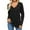 Black, variant on EDFBUYKRS Blouses for Women Dressy Casual Crewneck Womens Tops Pleated Long Sleeve Shirts for Women Blouses M