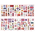thumbnail image 4 of Uk 10 Sheets Union Jack Flag Temporary  Waterproof UK Flag Temporary  Patriotic Party Temporary  Sticker, 4 of 8