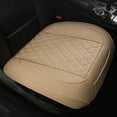 thumbnail image 3 of Vehículos elegantes Cola Cuero de la PU Asiento trasero de automóvil Cubierta Frente beige, 3 of 8