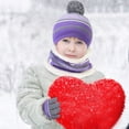 thumbnail image 3 of Manunclaims Kids Hat Scarf Gloves Set 3 Pcs, Thick Knitted Warm Toddler Winter Beanie Hat Mittens Neck Warmer for Girls Boys, 3 of 8