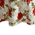 thumbnail image 4 of Elrene Poinsettia Grace Vinyl Tablecloth 52" Square, 4 of 5