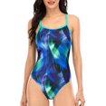 thumbnail image 1 of Beautyin Women's One Piece Athletic Swimsuit Competition Bathing Suit, 1 of 7