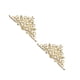 thumbnail image 1 of Qarigey 2 uds accesorio para la cabeza Lolita artesanía hecha a mano filigrana cuentas exquisitas DIY colgante decorativo moda mujer vestir Accesorios de disfraces Dorado B278 Qarigey AP016597-03, 1 of 6
