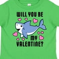 thumbnail image 4 of Inktastic Will You Be My Valentine with Cute Shark and Hearts Boys or Girls Toddler T-Shirt, 4 of 5