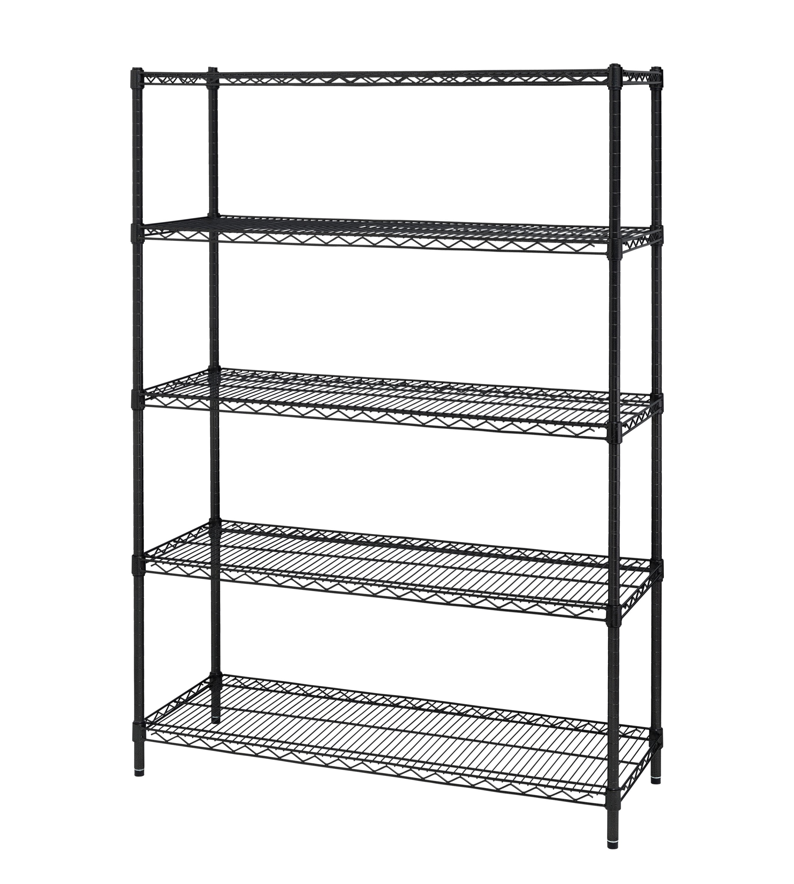 5tier POS in aisle merchandiser, 22 wide metal wire shelves