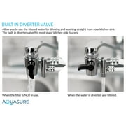 Aquasure Dash Series Countertop Drinking Water Filtration System with 0.5 Micron Carbon Block with Microban Technology (Black)