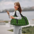 thumbnail image 6 of Kuqiui American Football Field Print Foldable Travel Duffel Bag Tote Carry on Luggage Bag Personal item Sports Gym Bag Water Resistant Weekender Overnight Bags for Women and Men, 6 of 7