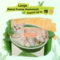 thumbnail image 5 of PAWZ Road 35" Cactus Cat Scratching Post with Pet Self Groomer and Hammock for All Indoor Cats Green, 5 of 12