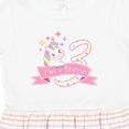 thumbnail image 4 of Inktastic I'm Three Cute Unicorn 3rd Birthday Girls Toddler Dress, 4 of 5