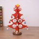thumbnail image 5 of Divertido juego de juguetes de Navidad de decoración de árbol de Navidad de madera de escritorio con mini adornos, 5 of 5