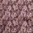 thumbnail image 1 of oneOone Polyester Spandex Maroon Fabric Asian Batik Floral Sewing Material Print Fabric By The Yard 56 Inch Wide, 1 of 4