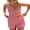 Red, variant on Rdhnmea Women's Y2K 2 Piece Gingham Shorts Set Plaid Checkered One Shoulder Tank Tops+High Waist Shorts Pajamas Sets Jumpsuit