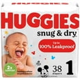 Huggies Snug & Dry Baby Diapers, Size 1 (814 lbs), 38 Ct (Select for