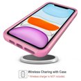 thumbnail image 5 of iPhone 11 Case , [ Pink + Pink ] Shockproof Heavy Duty Armor Protective Phone Cases Hard Rugged Bumper Cover for iPhone 11 6.1 inch, 5 of 7