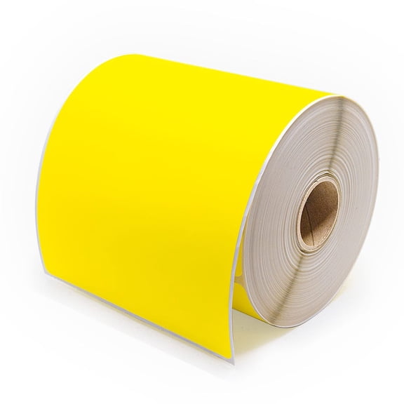 Yellow Zebra Shipping Labels  4" x 6" (LV-540-605Y)