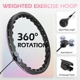 thumbnail image 3 of Hula Hoop JloiBao con peso para adultos, pérdida de peso y acondicionamiento físico, 3 of 7