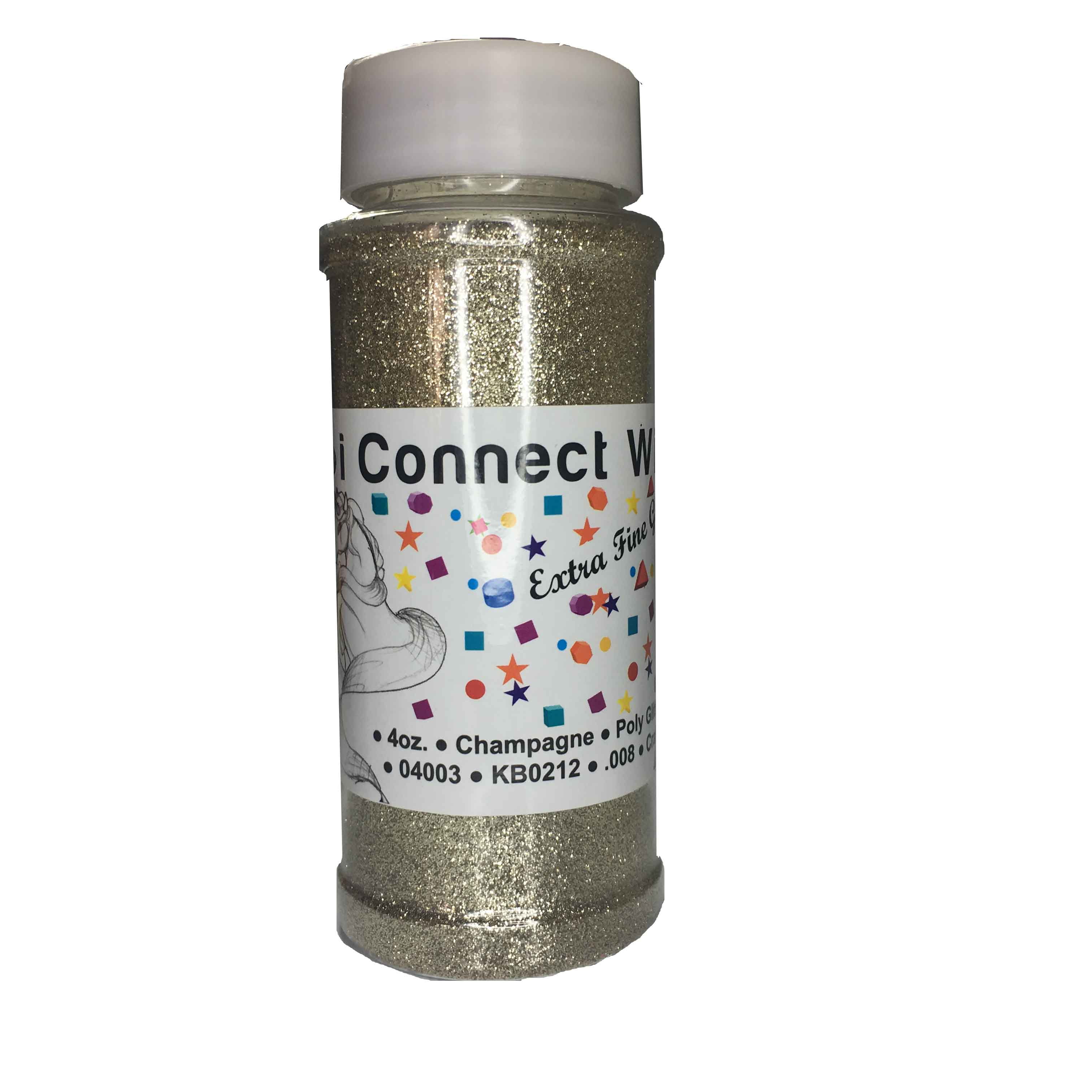 iConnectWith Glitter - Champagne Gold, Extra Fine Poly Glitter