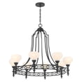 thumbnail image 4 of Allston 8-Light Chandelier in Matte Black, 4 of 6