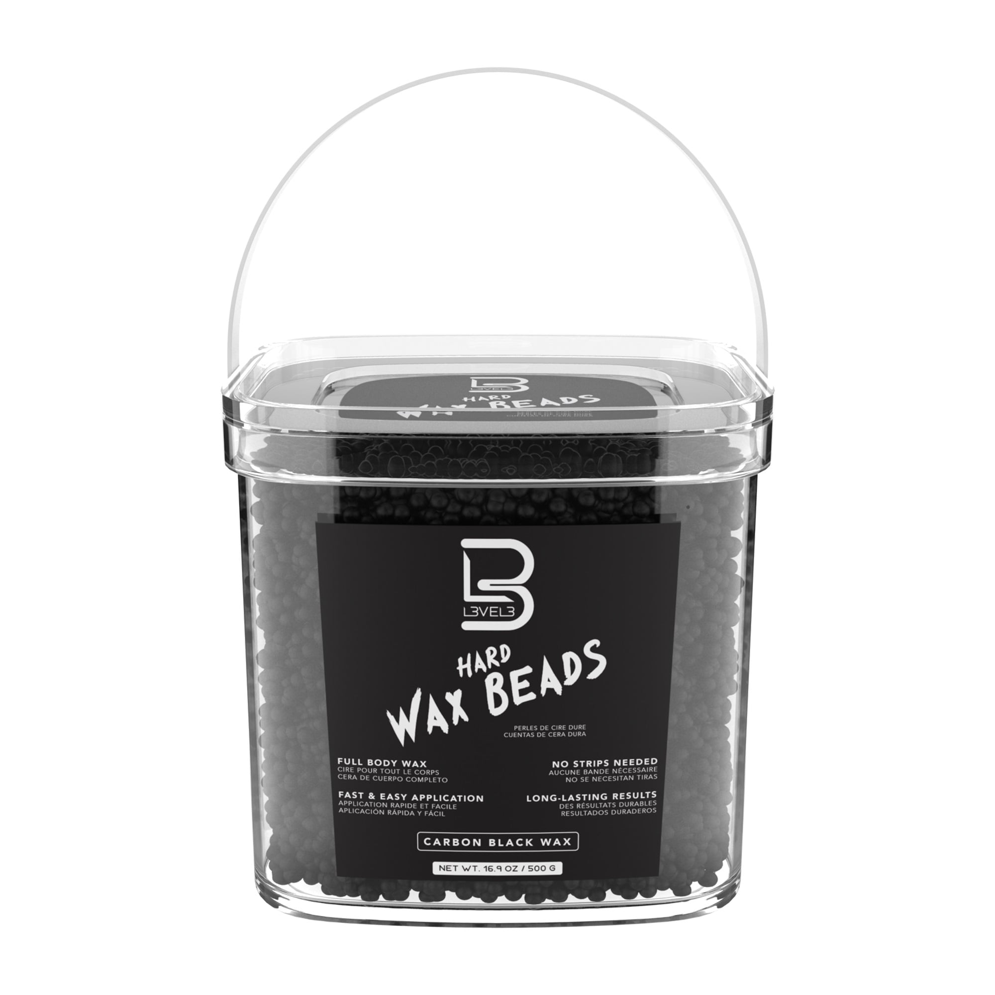 L3VEL3 Wax Beads for Hair Removal, 16.9 oz