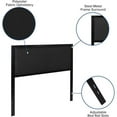 thumbnail image 4 of Pemberly Row Fabric Upholstered Full Metal Panel Headboard in Black, 4 of 9