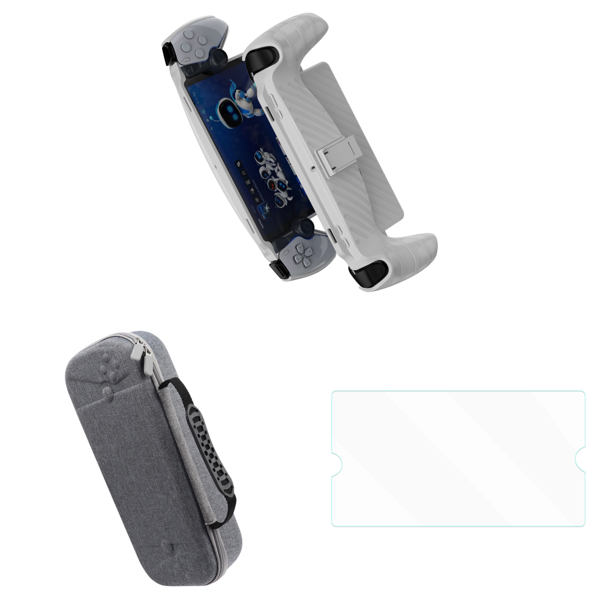 Funda de TPU con Soporte Suave a Prueba de Golpes Antiarañazos para PS5 Portal Blanco