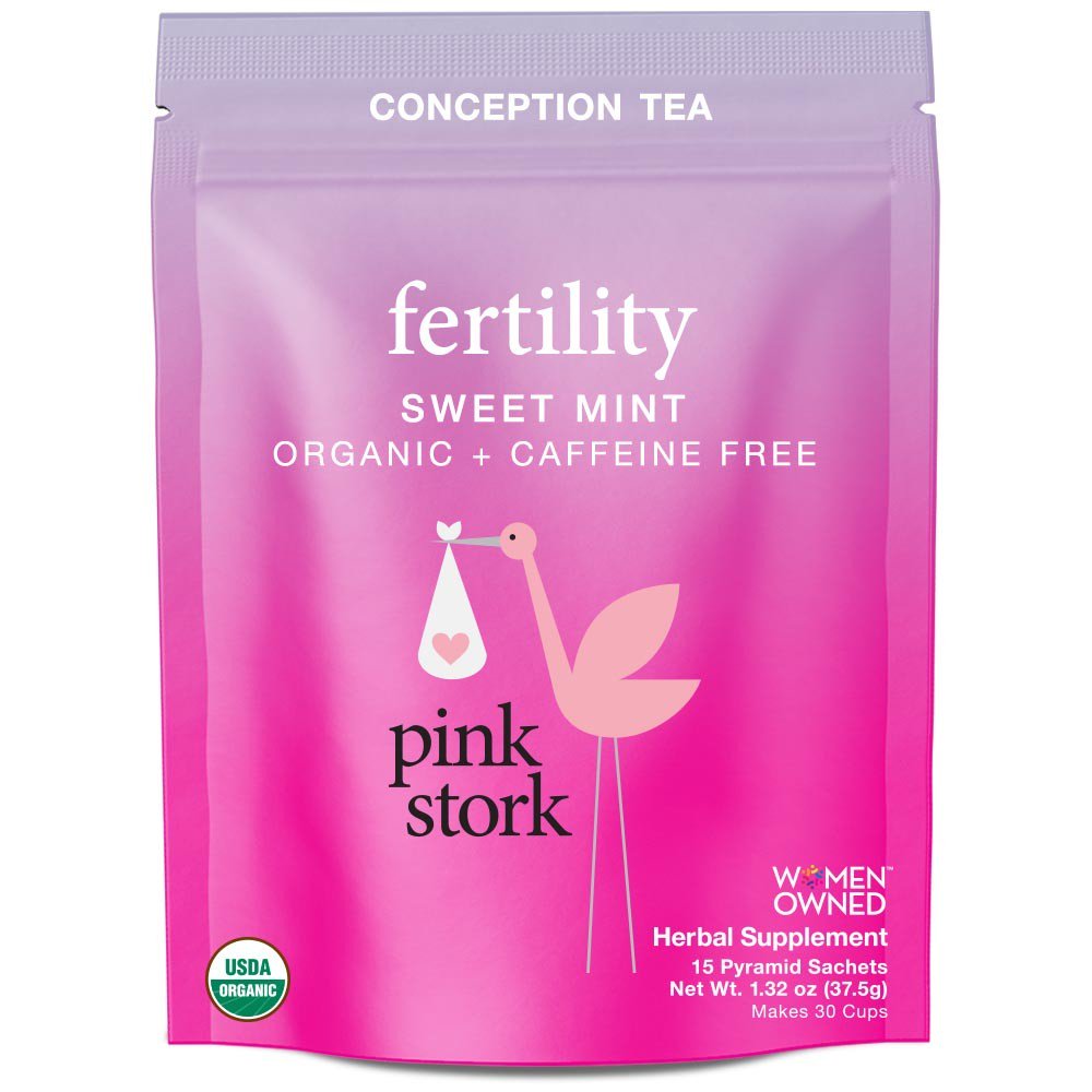 Pink Stork Teas Fertility, Sweet Mint 15 Tea Bags 235396 OC Walmart