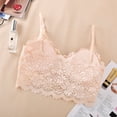 thumbnail image 4 of Sujetador push-up sin aros de acero con tirantes dobles para niñas, ropa interior con encaje de girasol, hermoso sujetador con espalda envuelta, tipo tubo, para mujeres, 4 of 5