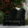 thumbnail image 3 of Wildridge Heritage Double Glider, Black, Outdoor Weather Resistant Poly Patio Furniture, 3 of 4