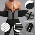 thumbnail image 5 of Waist Trainer for Men Sauna Sweat Waist Trimmer Stomach Wrap Workout Belly Fat Band, 5 of 7