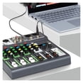 thumbnail image 4 of Sound Mixing Console USB Record Computer 48V Phantom Power Delay Repaeat Effect 4 Channels USB Mixer, 4 of 7