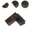 thumbnail image 6 of BLESIYA 2 Pieces Black Ebony Wood Lumber Wood Carving Bridges s Wood Blank, 6 of 8